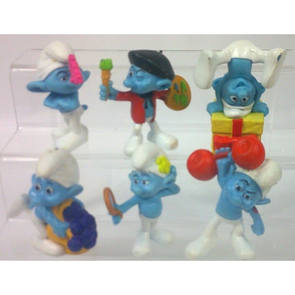 Smurfs Happy Meal 2011 Figures Lot of 6 Toys Mc Donald's